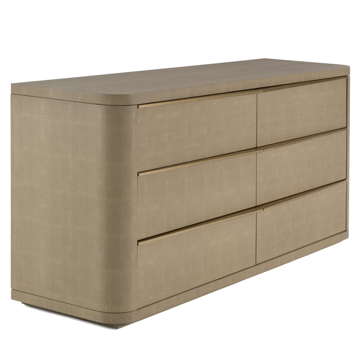 Lois - Modern Beige Shagreen + Brass Dresser by VIG Furniture - View 7