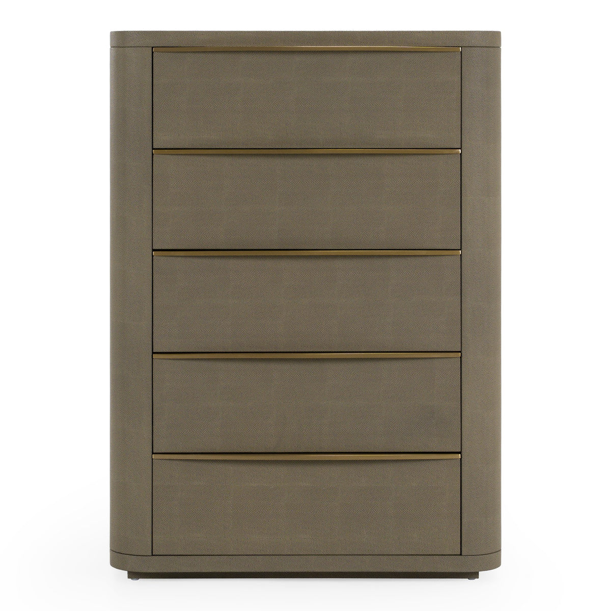 Lois - Modern Beige Shagreen + Brass Chest by VIG Furniture - View 1