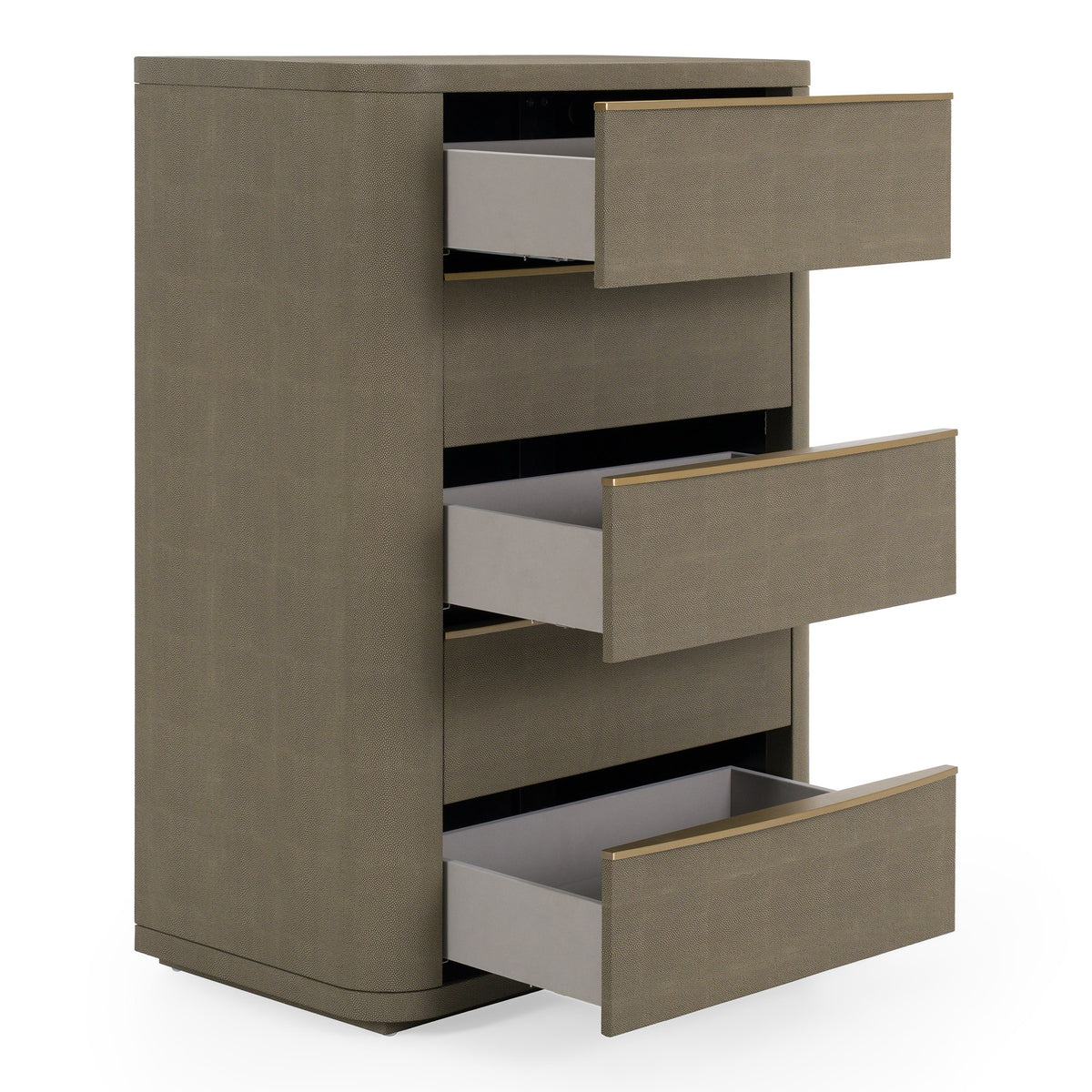 Lois - Modern Beige Shagreen + Brass Chest by VIG Furniture - View 11