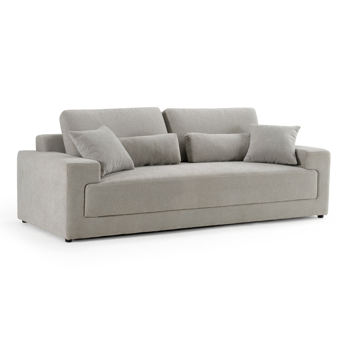 Loki - Modern Grey Fabric 3-Seat Sofa by VIG Furniture - View 2