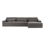 Loki - Modern Grey Fabric Right Facing Sectional Sofa by VIG Furniture - View 1