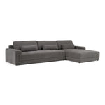 Loki - Modern Grey Fabric Right Facing Sectional Sofa by VIG Furniture - View 2