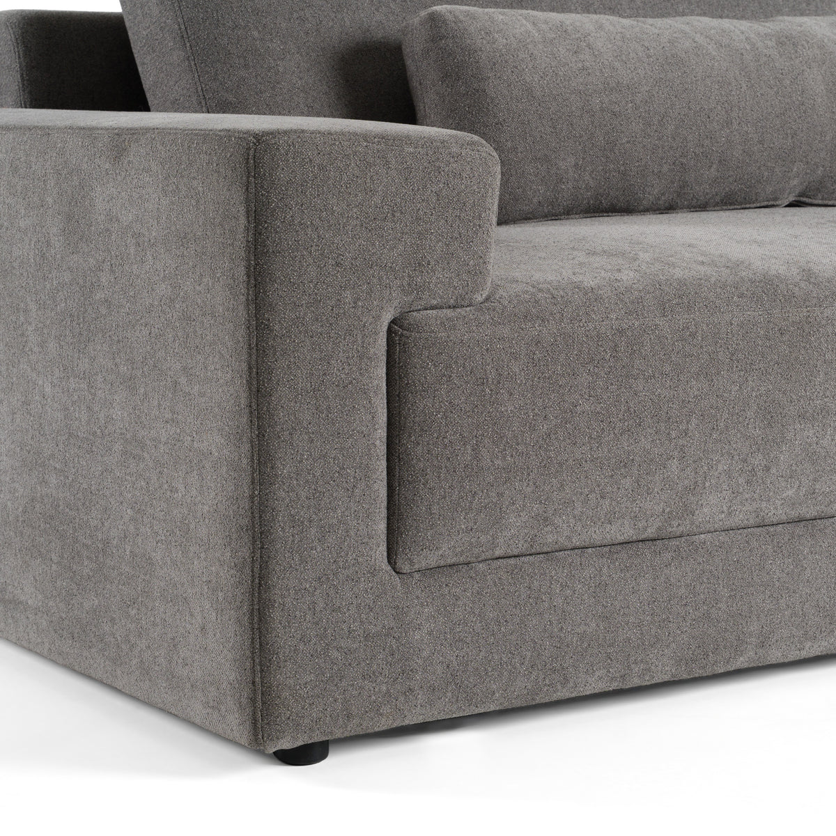 Loki - Modern Grey Fabric Right Facing Sectional Sofa by VIG Furniture - View 5