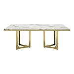 Loomis - White Marble & Gold Dining Table by VIG Furniture - View 1