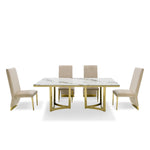 Loomis - White Marble & Gold Dining Table by VIG Furniture - View 9