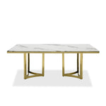 Loomis - White Marble & Gold Dining Table by VIG Furniture - View 5