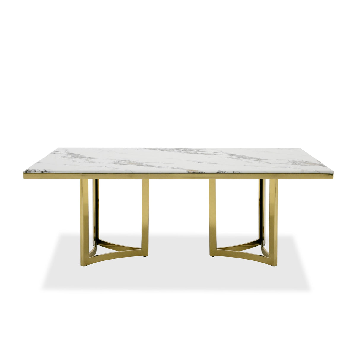 Loomis - White Marble & Gold Dining Table by VIG Furniture - View 5