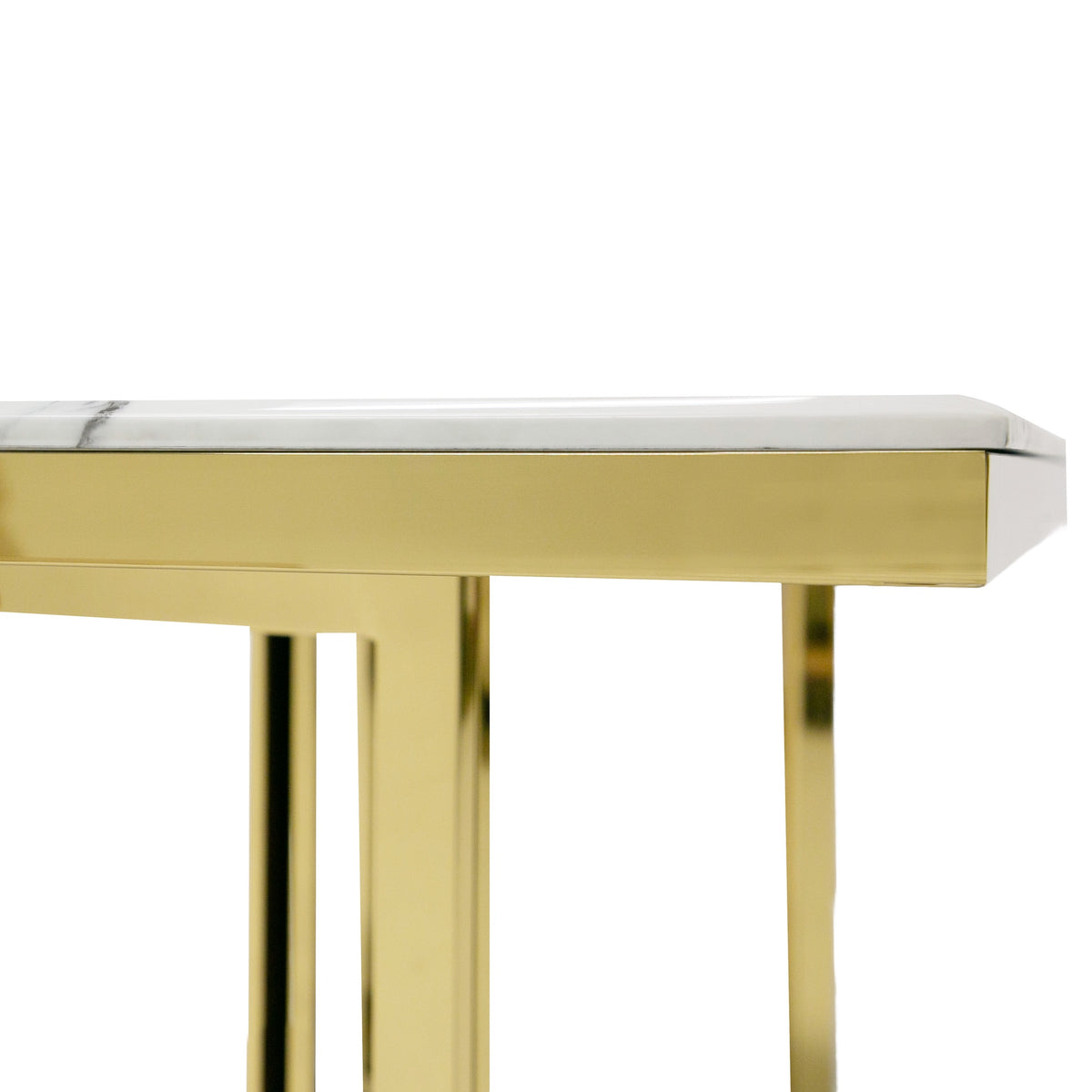 Loomis - White Marble & Gold Dining Table by VIG Furniture - View 7