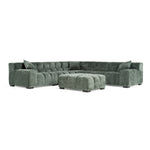 Ludwig - Modern Dark Green Fabric Modular Sectional by VIG Furniture - View 2