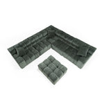 Ludwig - Modern Dark Green Fabric Modular Sectional by VIG Furniture - View 4