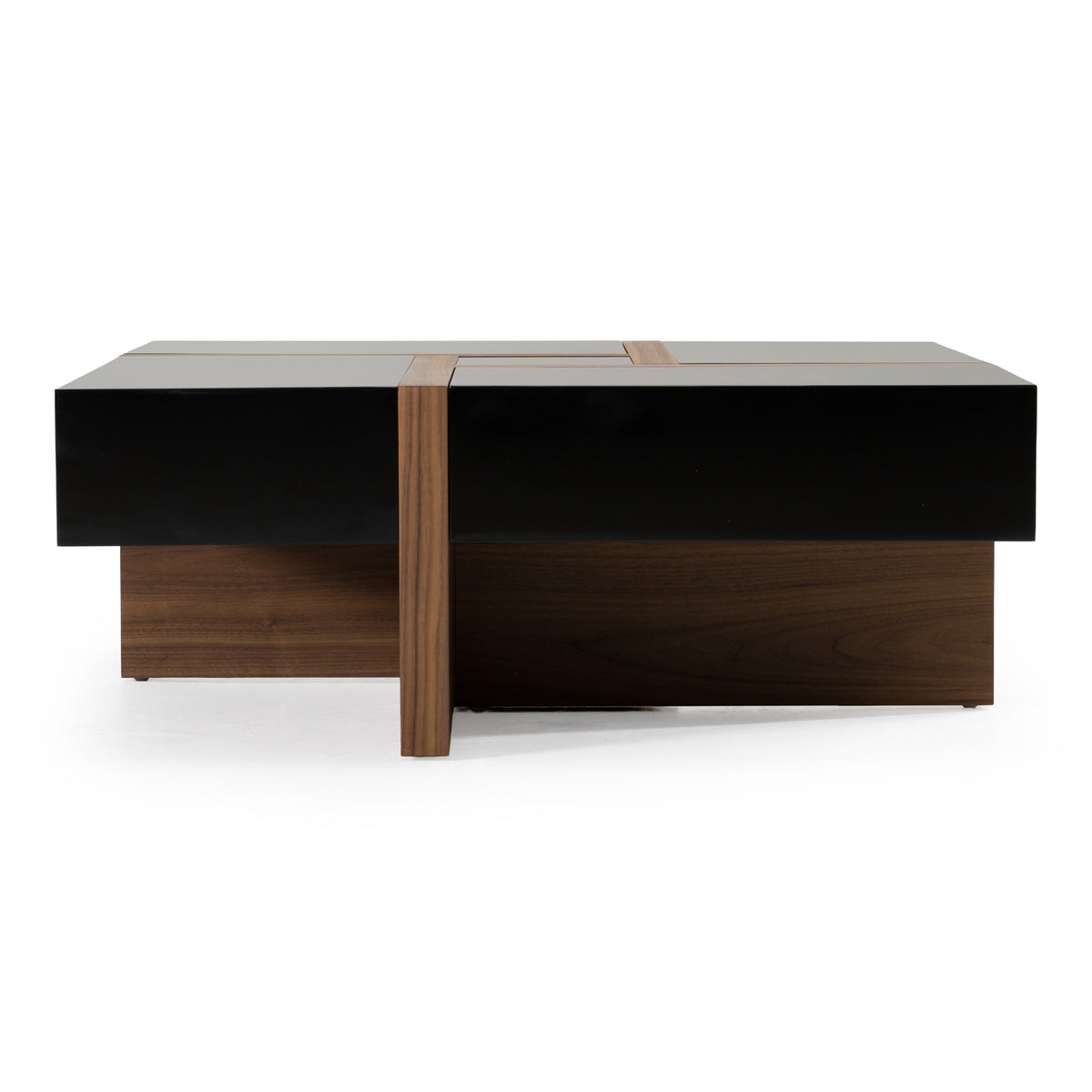Makai Modern Black & Walnut Coffee Table by VIG Furniture - View 1