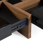 Makai Modern Black & Walnut Coffee Table by VIG Furniture - View 5