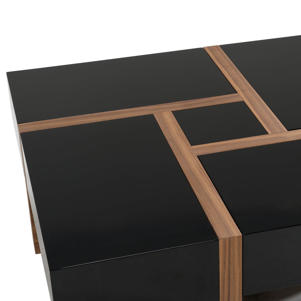 Makai Modern Black & Walnut Coffee Table by VIG Furniture - View 6