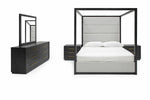 Manhattan- Contemporary Canopy Grey Bedroom Set-queen by VIG Furniture - View 1