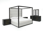 Manhattan- Contemporary Canopy Grey Bedroom Set-queen by VIG Furniture - View 2