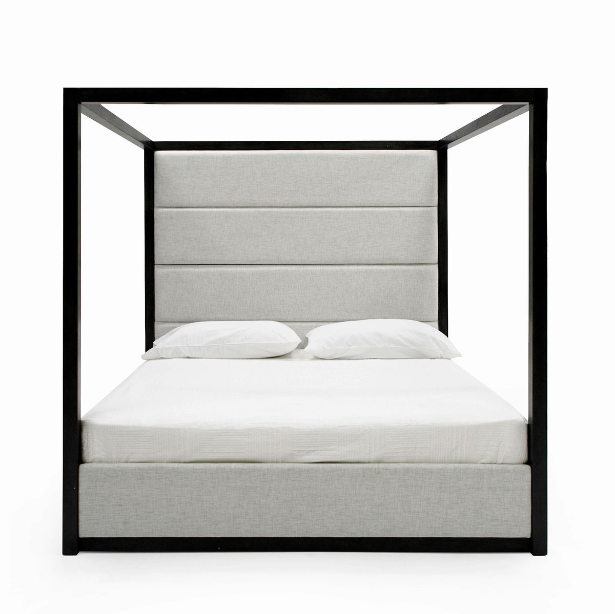 Manhattan- Contemporary Canopy Grey Bedroom Set-queen by VIG Furniture - View 3