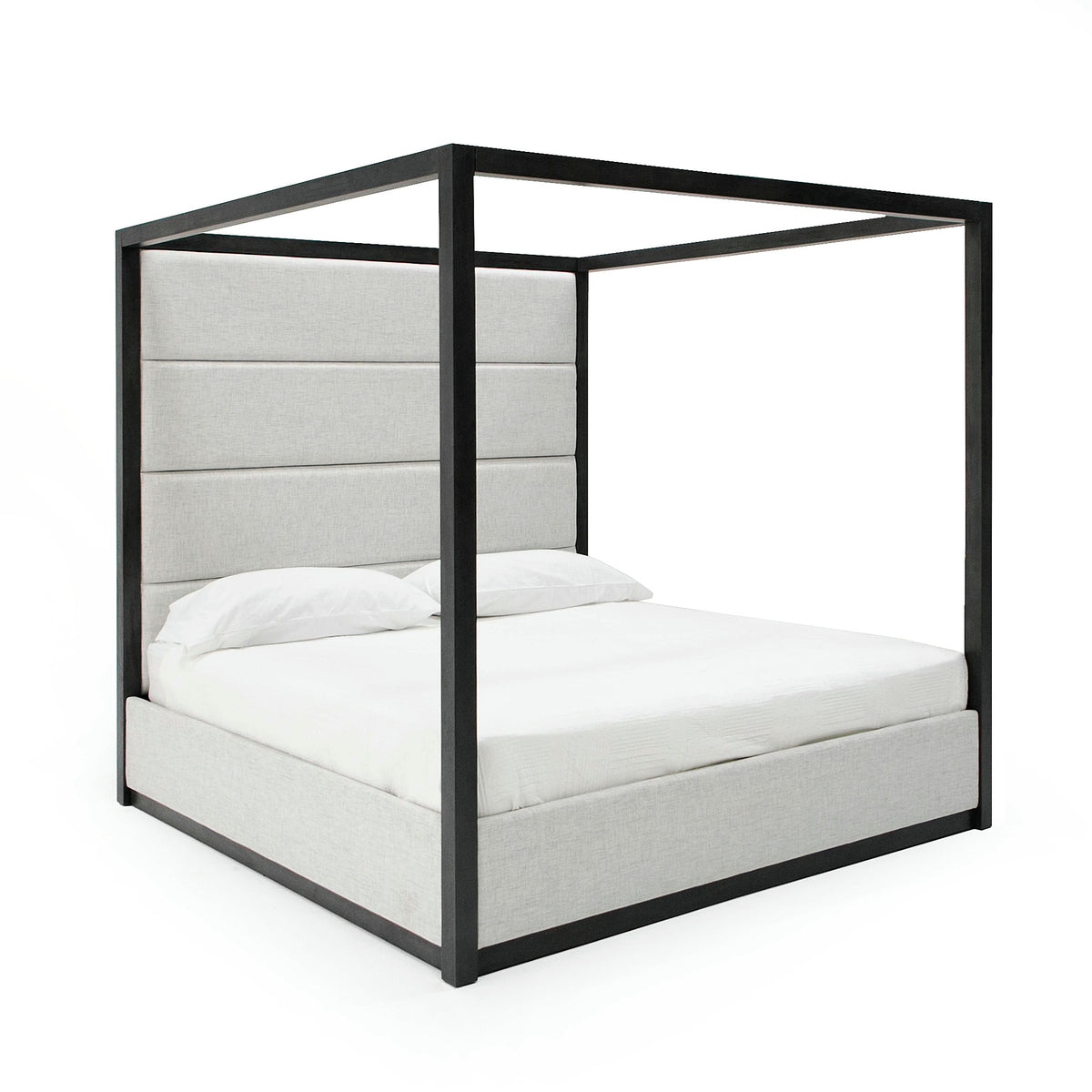 Manhattan- Contemporary Canopy Grey Bedroom Set-queen by VIG Furniture - View 4
