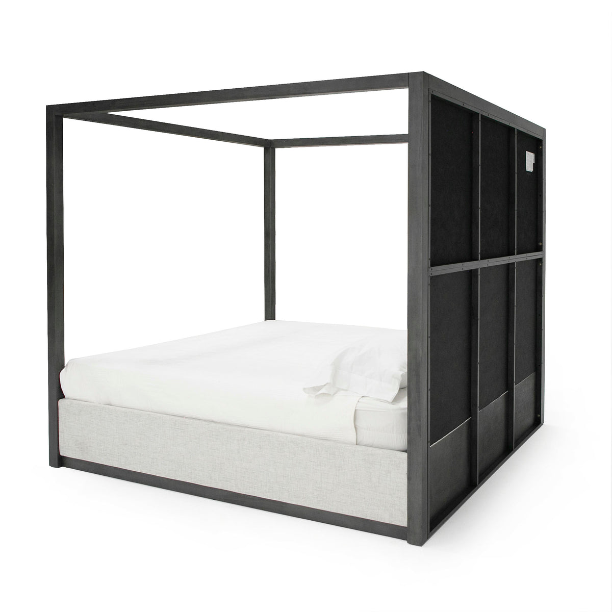 Manhattan- Contemporary Canopy Grey Bedroom Set-queen by VIG Furniture - View 6
