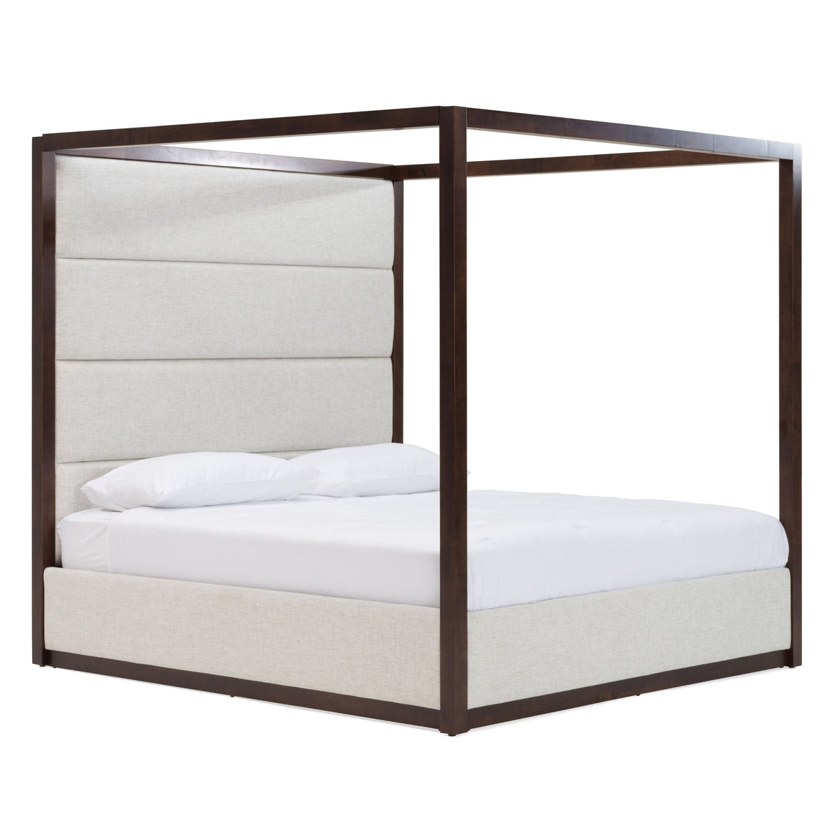 Eastern King Manhattan - Contemporary Canopy Cherry Bedroom Set