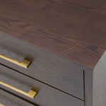 Manhattan - Contemporary Brown Oak and Gold Nightstand by VIG Furniture - View 9