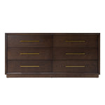 Manhattan - Contemporary Brown Oak and Gold Dresser by VIG Furniture - View 1
