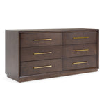 Manhattan - Contemporary Brown Oak and Gold Dresser by VIG Furniture - View 4