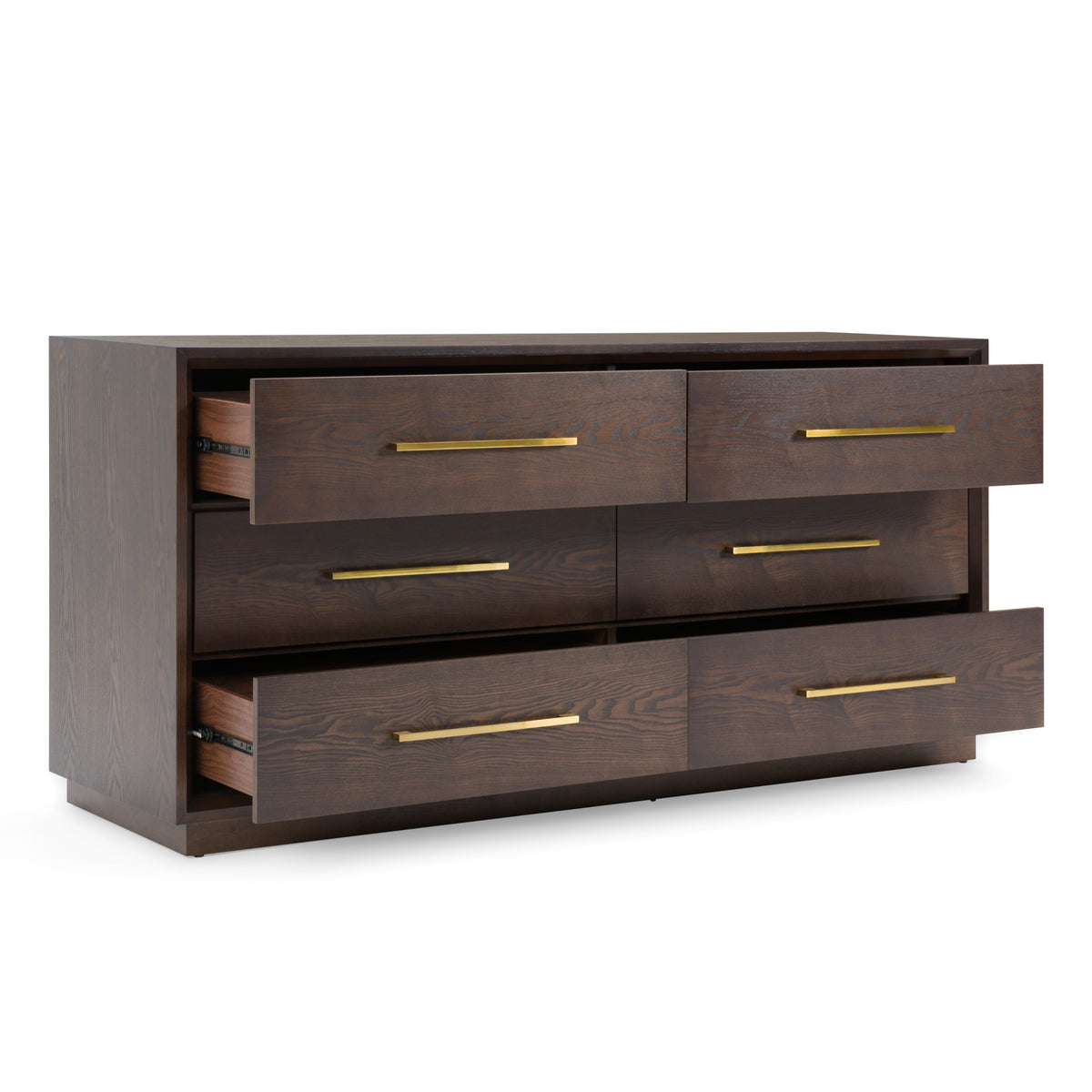 Manhattan - Contemporary Brown Oak and Gold Dresser by VIG Furniture - View 7
