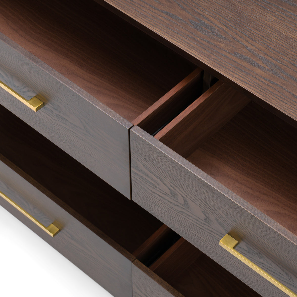 Manhattan - Contemporary Brown Oak and Gold Dresser by VIG Furniture - View 8
