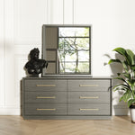 Manhattan- Contemporary Grey and Gold Dresser by VIG Furniture - View 9
