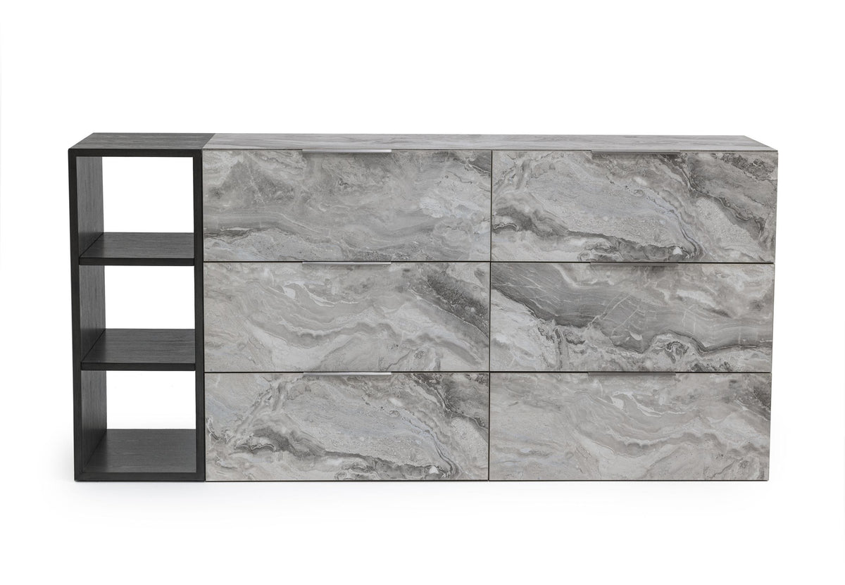 Maranello - Modern Grey Wash & Faux Marble Dresser by VIG Furniture - View 1
