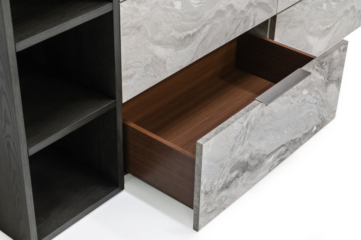 Maranello - Modern Grey Wash & Faux Marble Dresser by VIG Furniture - View 2