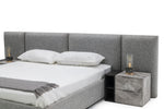 Maranello - Modern Grey Fabric Bed w/ Two Nightstands by VIG Furniture - View 3