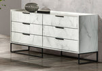 Marbella - Italian Modern White Marble Dresser by VIG Furniture - View 2