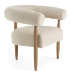 Marchland - Modern Beige Fabric + Oak Accent Chair by VIG Furniture - View 1