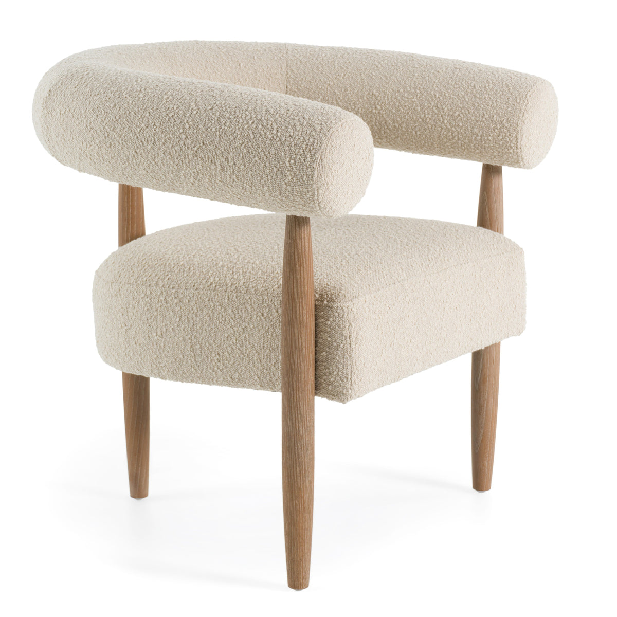 Marchland - Modern Beige Fabric + Oak Accent Chair by VIG Furniture - View 1