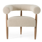 Marchland - Modern Beige Fabric + Oak Accent Chair by VIG Furniture - View 2