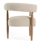 Marchland - Modern Beige Fabric + Oak Accent Chair by VIG Furniture - View 3