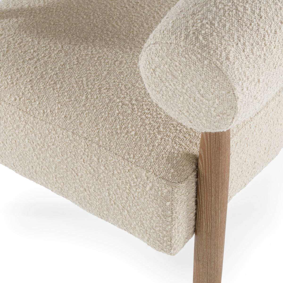 Marchland - Modern Beige Fabric + Oak Accent Chair by VIG Furniture - View 6