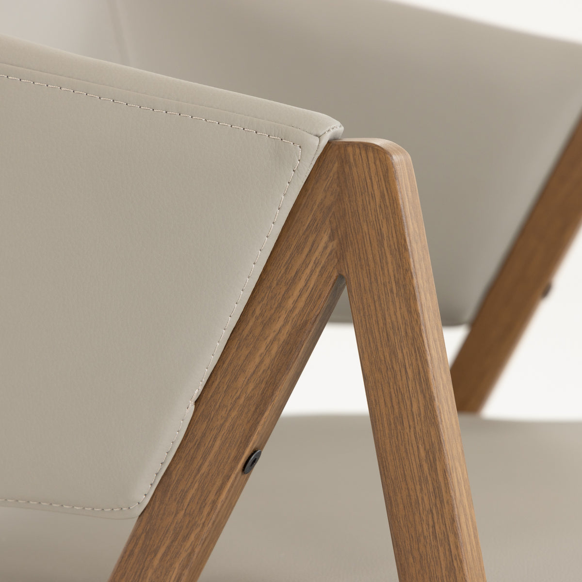 Marcus - Modern Light Grey Vegan Leather Dining Chair (Set of 2) by VIG Furniture - View 5