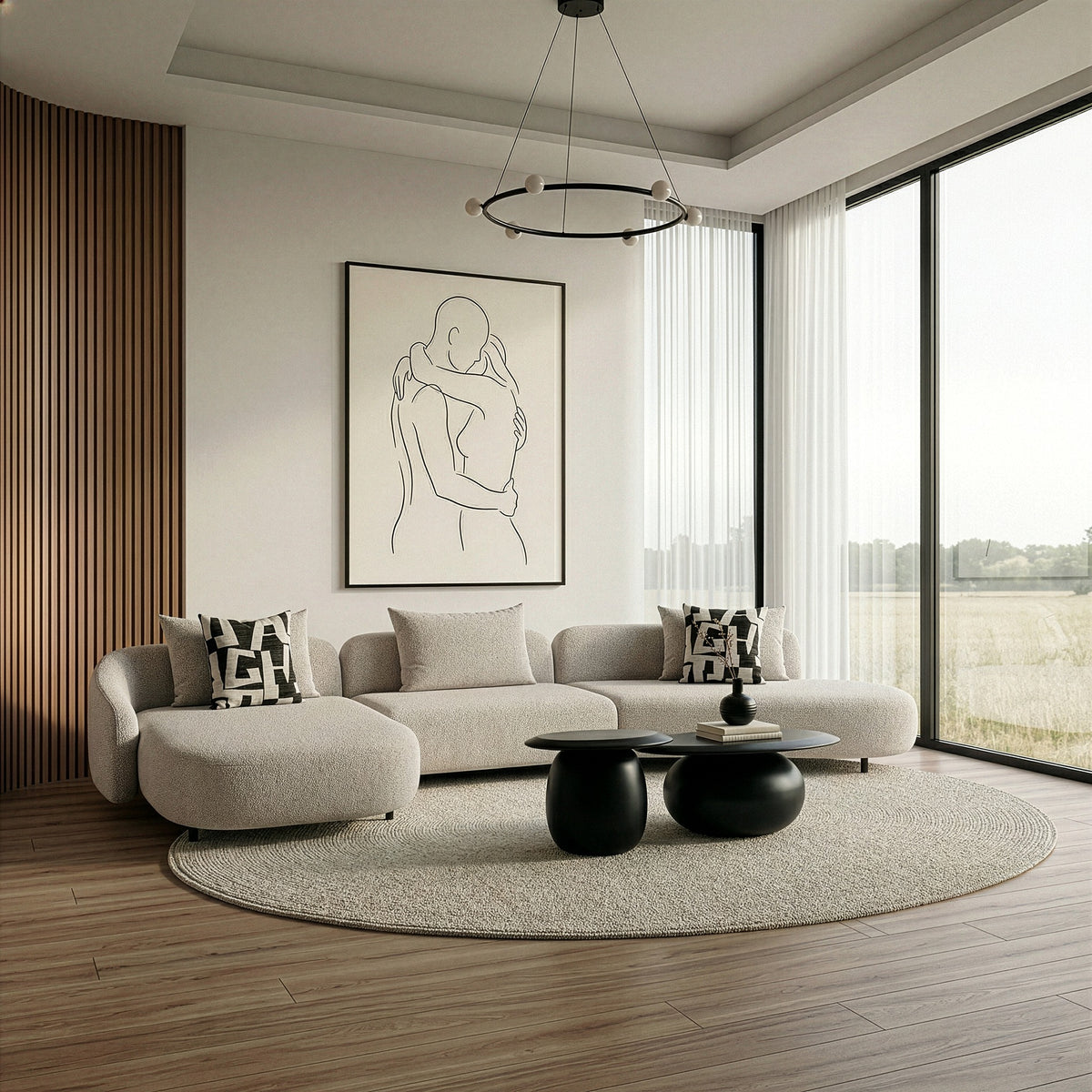 Marge - Contemporary Beige Sectional Sofa by VIG Furniture - View 10
