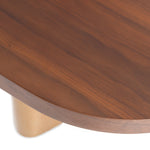 Marjorie - Modern Walnut + Brushed Gold Rectangular Dining Table by VIG Furniture - View 12