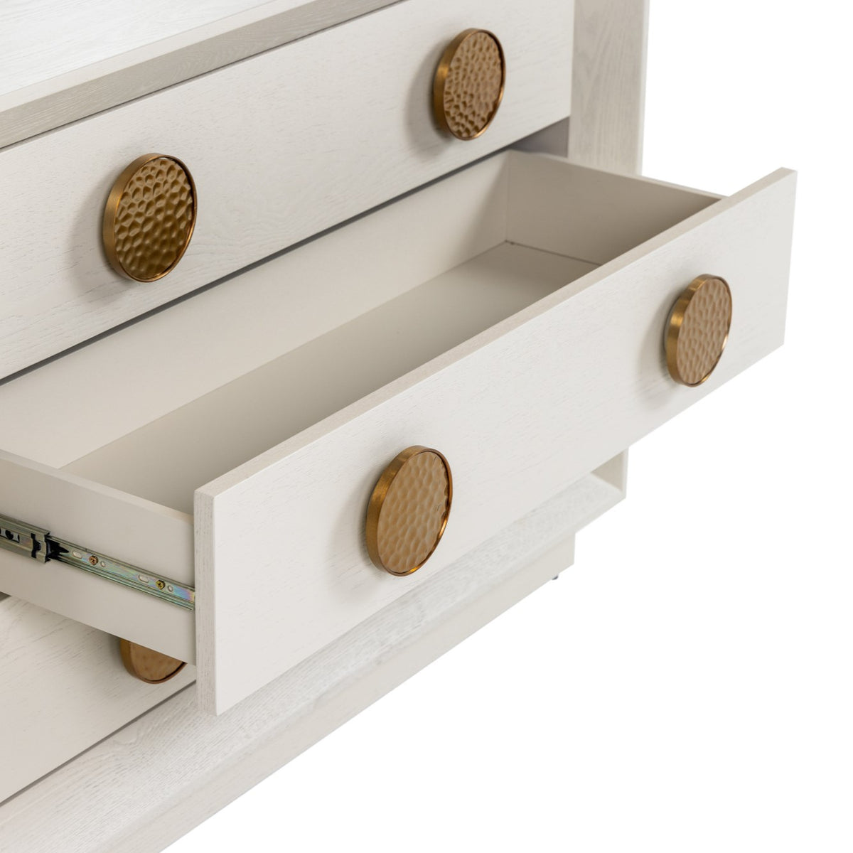 Marjorie - Modern Cream & Brushed Gold Nightstand by VIG Furniture - View 3