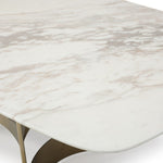 Marmot - White Marble and Champagne Gold Dining Table by VIG Furniture - View 11