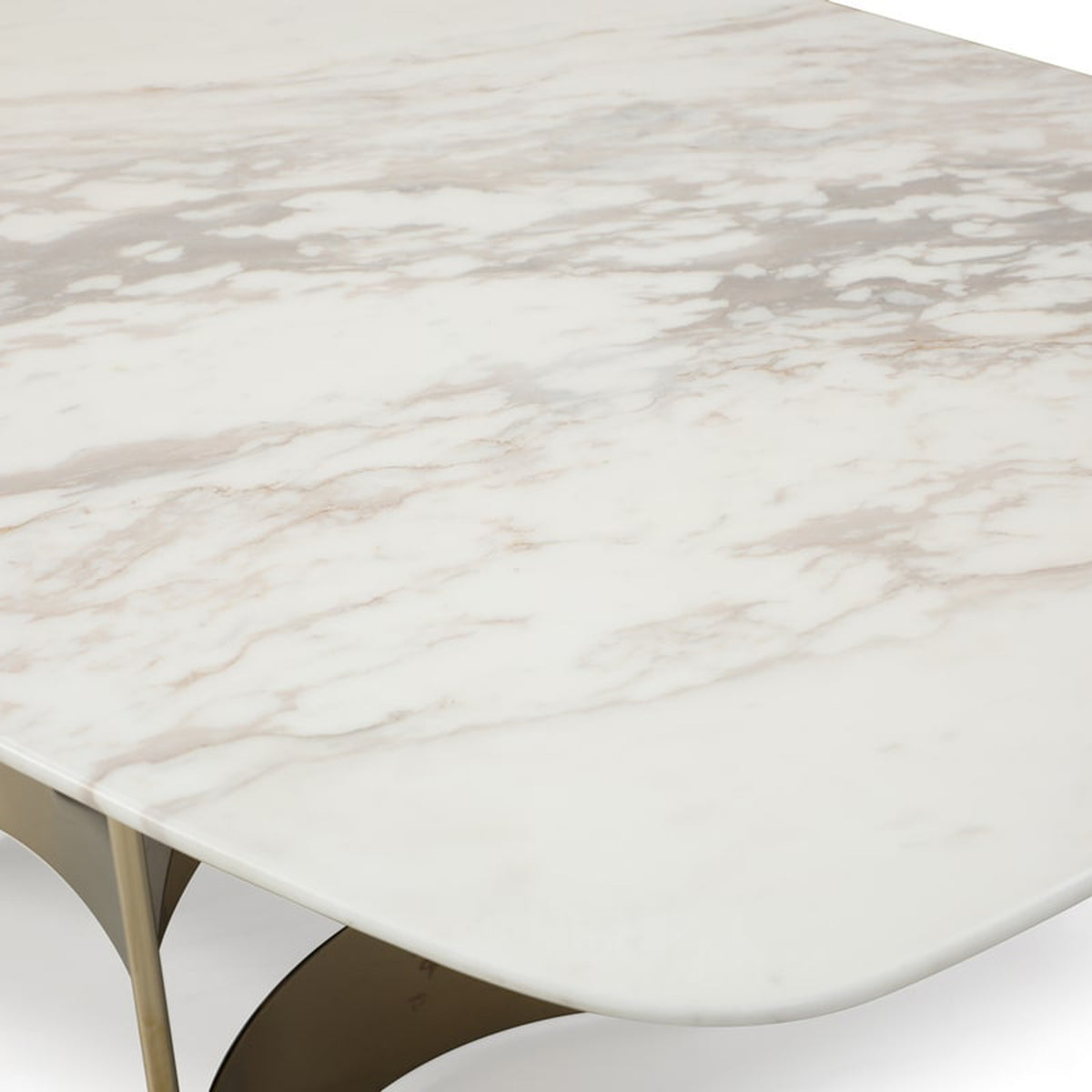 Marmot - White Marble and Champagne Gold Dining Table by VIG Furniture - View 11