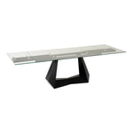Maroney - Modern Black and Glass Extendable 70.5"/106" Dining Table by VIG Furniture - View 7