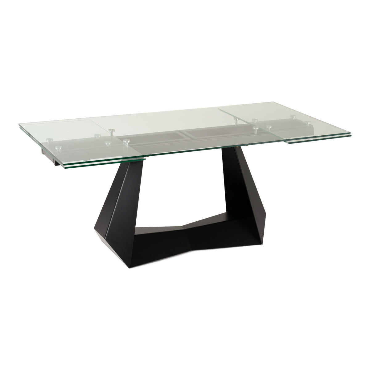 Maroney - Modern Black and Glass Extendable 70.5"/106" Dining Table by VIG Furniture - View 8