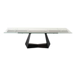 Maroney - Modern Black and Glass Extendable 70.5"/106" Dining Table by VIG Furniture - View 1