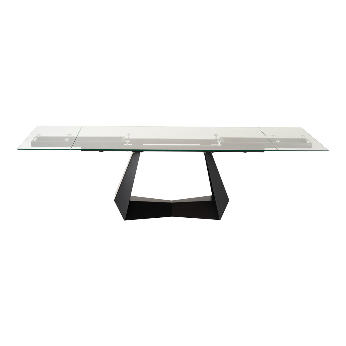 Maroney - Modern Black and Glass Extendable 70.5"/106" Dining Table by VIG Furniture - View 1