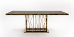Marston Modern Black Glass & Rosegold Dining Table by VIG Furniture - View 6