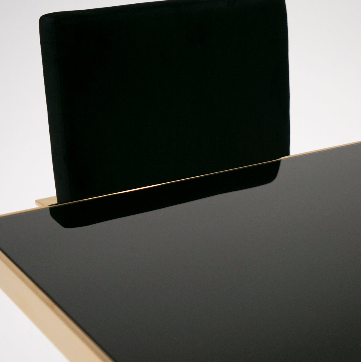 Marston Modern Black Glass & Rosegold Dining Table by VIG Furniture - View 9